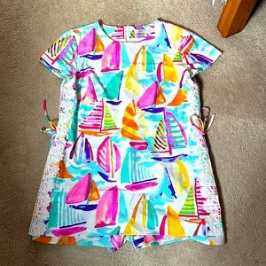 Aryeh romper sailboat print xl with pockets
